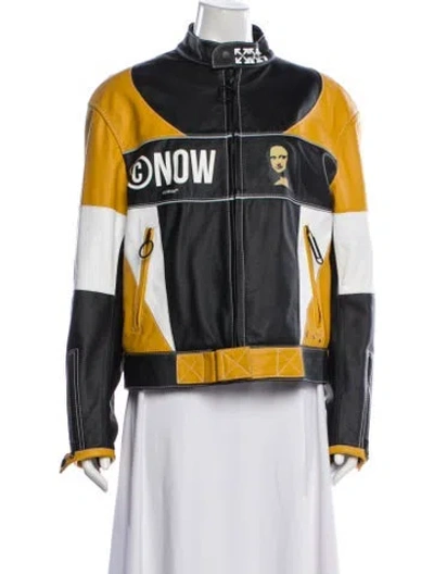Pre-owned Off-white 2020-2021 Racing Biker Jacket W/ Tags In Multi