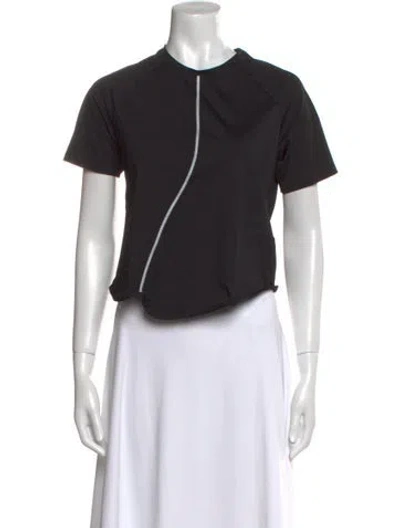 Pre-owned Off-white 2021 Active Crop Top In Black