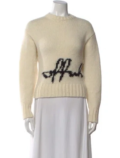 Pre-owned Off-white 2021 Alpaca Sweater In Neutral