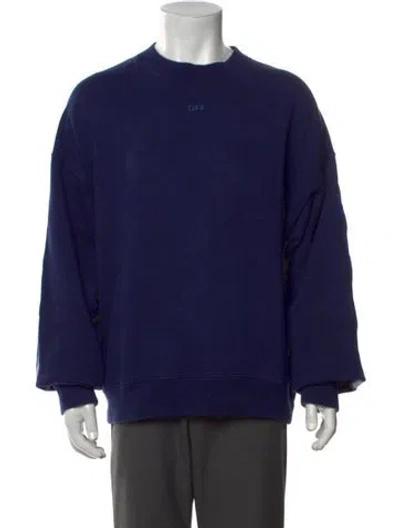 Pre-owned Off-white 2021 Arrow Sweatshirt In Blue
