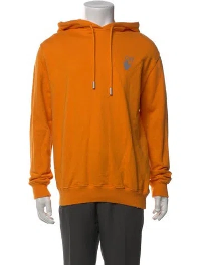 Pre-owned Off-white 2021 Arrows Hoodie In Orange