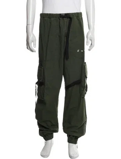 Pre-owned Off-white 2021 Cargo Pants In Green