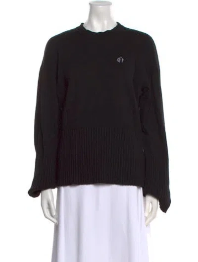 Pre-owned Off-white 2021 Crew Neck Sweater In Black