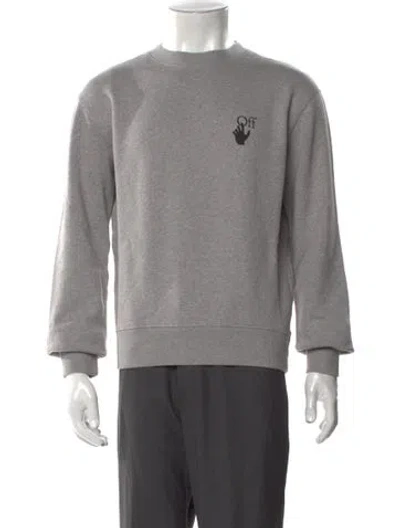 Pre-owned Off-white 2021 Gradient Arrows Sweatshirt In Gray