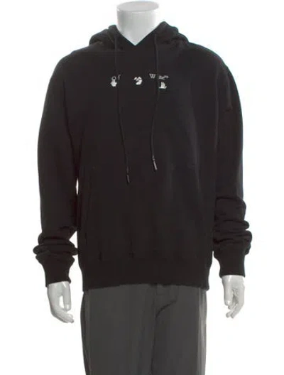 Pre-owned Off-white 2021 Graphic Print Hoodie In Black