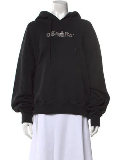 Pre-owned Off-white 2021 Graphic Print Hoodie In Black