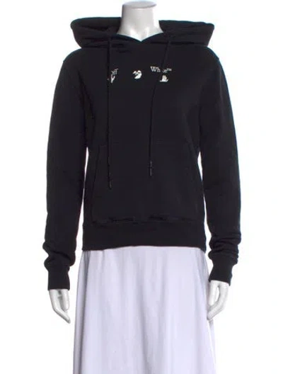 Pre-owned Off-white 2021 Graphic Print Hoodie In Black