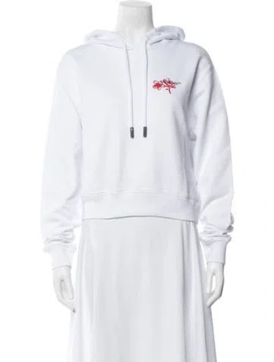 Pre-owned Off-white 2021 Graphic Print Hoodie W/ Tags In White