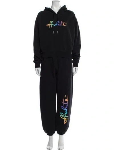 Pre-owned Off-white 2021 Graphic Print Lounge Set In Black