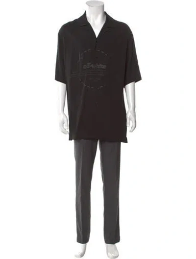 Pre-owned Off-white 2021 Graphic Print Shirt In Black