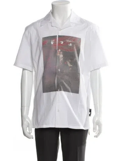 Pre-owned Off-white 2021 Graphic Print Shirt In White
