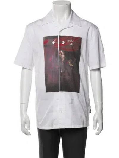 Pre-owned Off-white 2021 Graphic Print Shirt In White