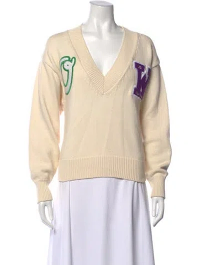 Pre-owned Off-white 2021 Graphic Print Sweater In Neutral