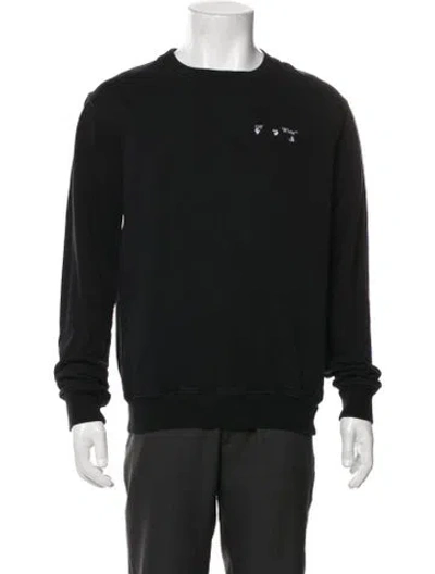 Pre-owned Off-white 2021 Graphic Print Sweatshirt In Black