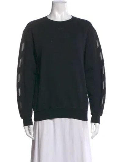 Pre-owned Off-white 2021 Graphic Print Sweatshirt In Black