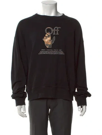 Pre-owned Off-white 2021 Graphic Print Sweatshirt In Black