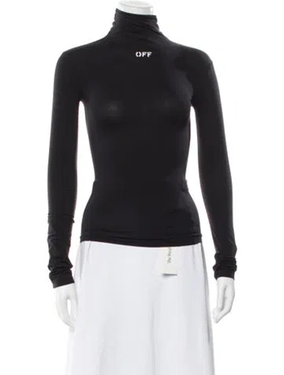 Pre-owned Off-white 2021 Graphic Print Top In Black