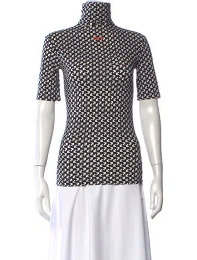 Pre-owned Off-white 2021 Graphic Print Top In Black