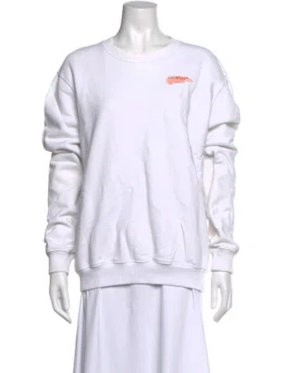 Pre-owned Off-white 2021 Graphic Print Top In White