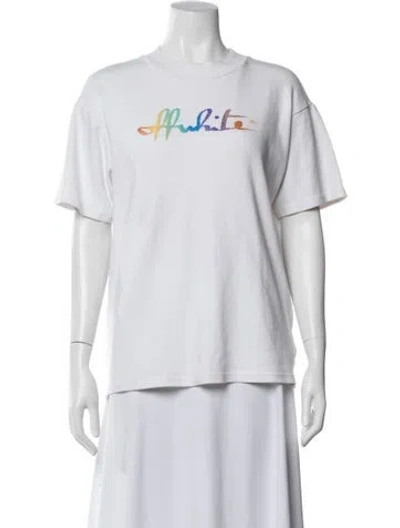 Pre-owned Off-white 2021 Graphic Print T-shirt In Neutral