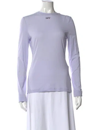 Pre-owned Off-white 2021 Graphic Print T-shirt In Purple