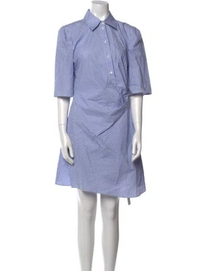 Pre-owned Off-white 2021 Knee-length Dress In Blue