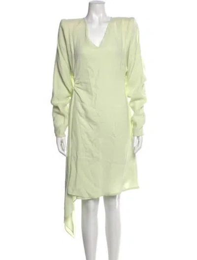 Pre-owned Off-white 2021 Knee-length Dress In Green