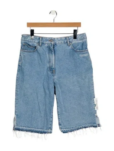 Pre-owned Off-white 2021 Knee-length Shorts In Blue