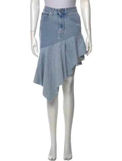 Pre-owned Off-white 2021 Knee-length Skirt W/ Tags In Blue