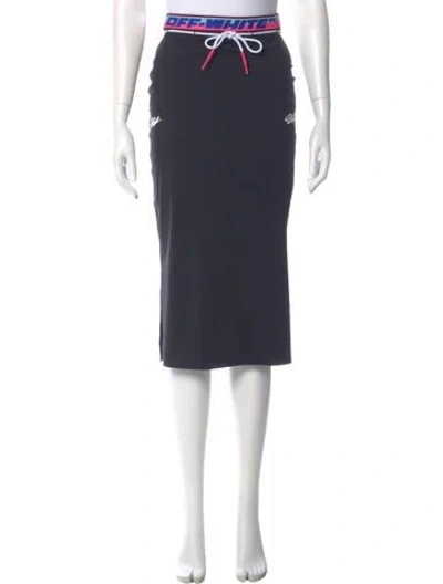 Pre-owned Off-white 2021 Knee-length Skirt W/ Tags In Blue