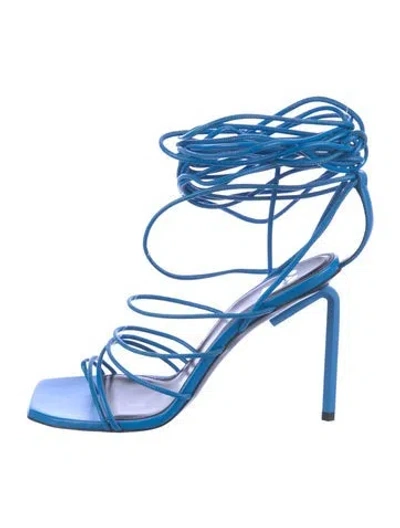 Pre-owned Off-white 2021 Leather Sandals In Blue