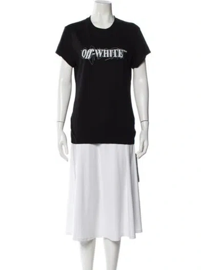Pre-owned Off-white 2021 Logo T-shirt W/ Tags In Black