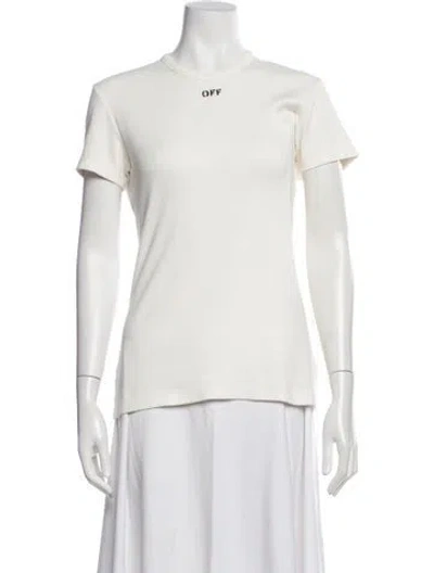 Pre-owned Off-white 2021 Logo T-shirt In White