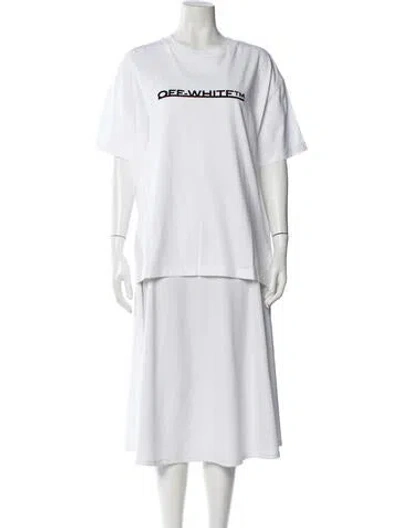 Pre-owned Off-white 2021 Logo T-shirt In White