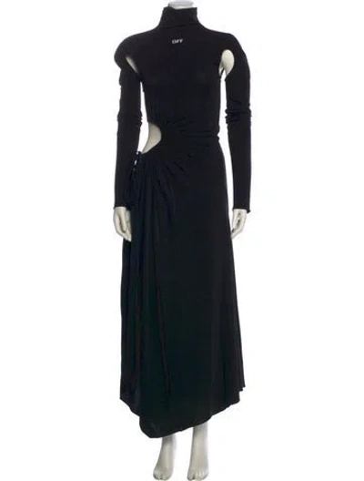 Pre-owned Off-white 2021 Long Dress In Black