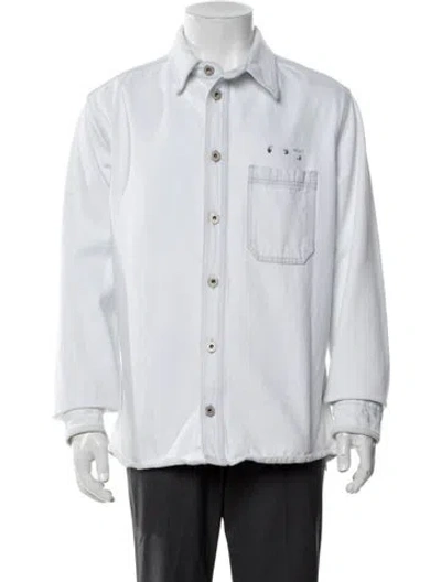 Pre-owned Off-white 2021 Long Sleeve Denim Shirt In White
