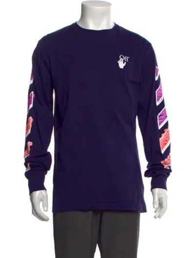 Pre-owned Off-white 2021 Marker Arrows T-shirt In Purple