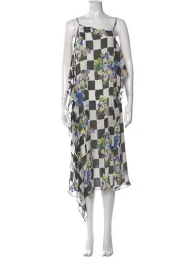 Pre-owned Off-white 2021 Midi Length Dress In White