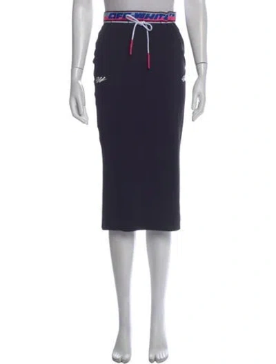 Pre-owned Off-white 2021 Midi Length Skirt W/ Tags In Black
