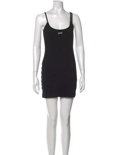 Pre-owned Off-white 2021 Mini Dress In Black