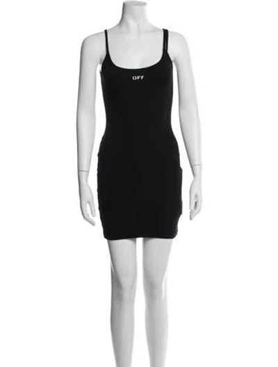 Pre-owned Off-white 2021 Mini Dress In Black