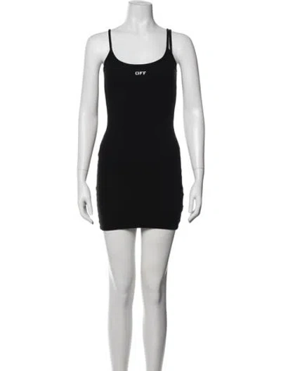 Pre-owned Off-white 2021 Mini Dress In Black