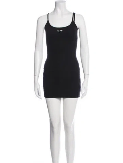 Pre-owned Off-white 2021 Mini Dress In Black