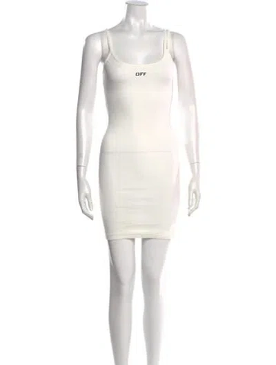 Pre-owned Off-white 2021 Mini Dress In Neutral