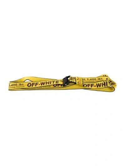 Pre-owned Off-white 2021 Mini Industrial Belt In Yellow