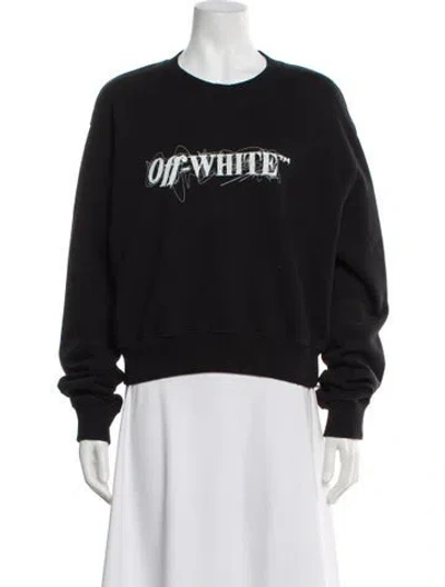 Pre-owned Off-white 2021 Pen Logo Sweatshirt In Black