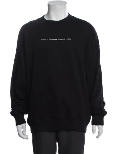 Pre-owned Off-white 2021 Signature Logo Sweatshirt In Black