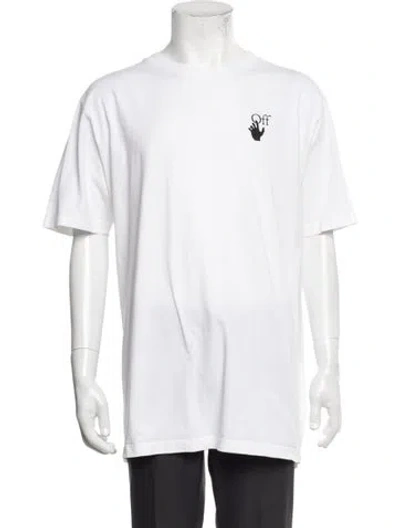 Pre-owned Off-white 2021 Signature Logo T-shirt In White