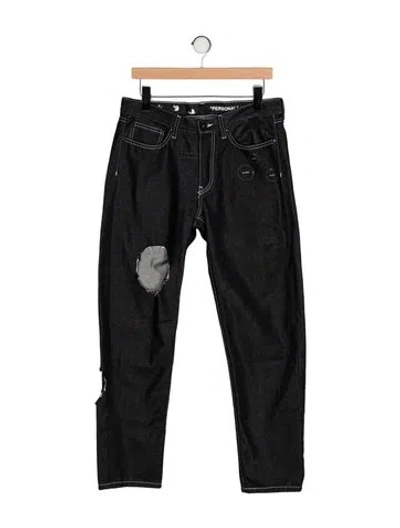 Pre-owned Off-white 2021 Slim Fit Jeans In Black