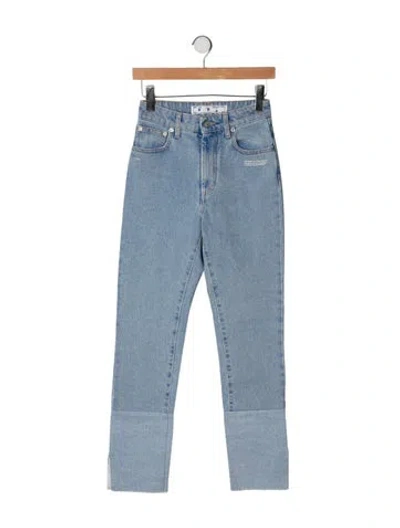 Pre-owned Off-white 2021 Straight Leg Jeans In Blue